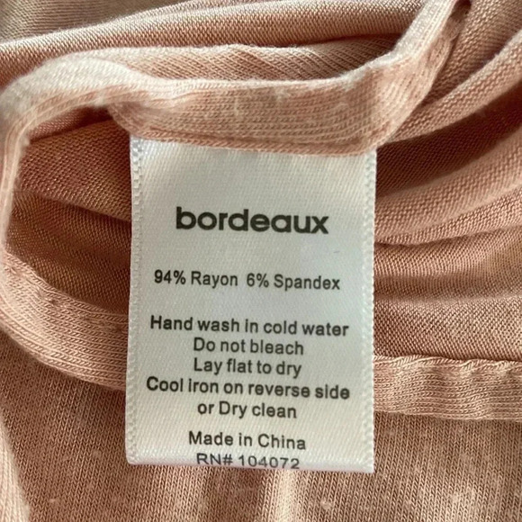 Bordeaux | V-Neck, Hi-Low T-shirt - Picture 5 of 7